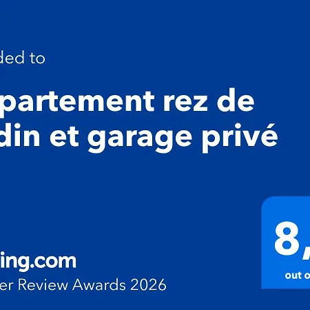 Rez De Jardin Et Garage Privé Apartamento *